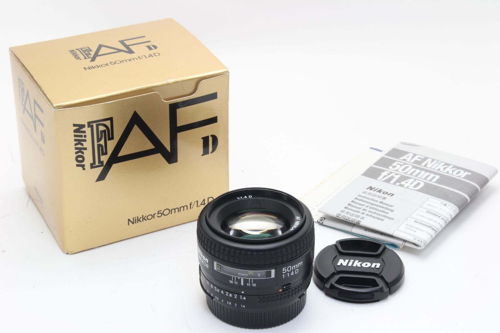 A Nikon ニコン AF NIKKOR 50mm F1.4 D 元箱 初期不良返品無料 6-49