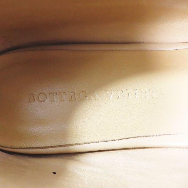 ボッテガヴェネタ BOTTEGA VENETA レザー フラットシューズ パンプス ポインテッドトゥ 靴 シューズ 36 ブラウン レディース