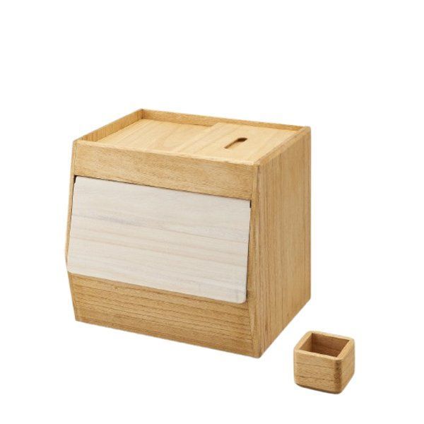 桐 米びつ 10kg 木製 天然木 フラップ扉 １合升付き kirisai こめ櫃 ライスストッカー キッチン用品 キッチングッズ