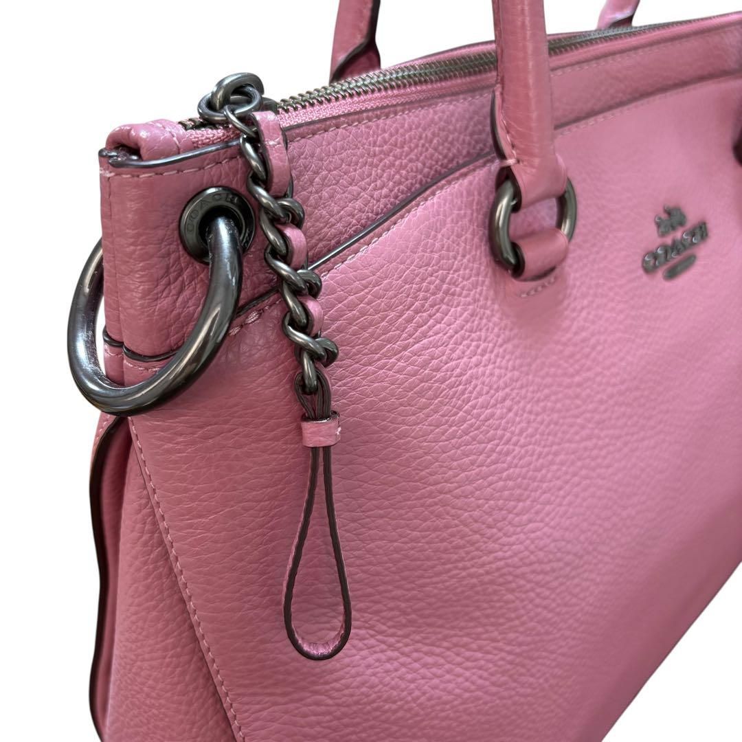 美品 コーチ COACH レザー 2way ハンドバッグ トートバッグ
