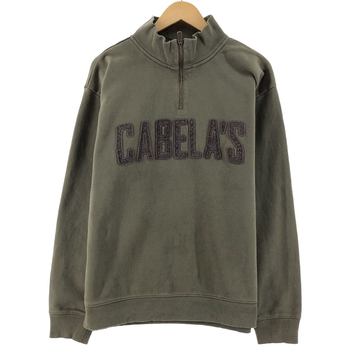 古着 カベラス Cabelas ハーフジップスウェットシャツ トレーナー