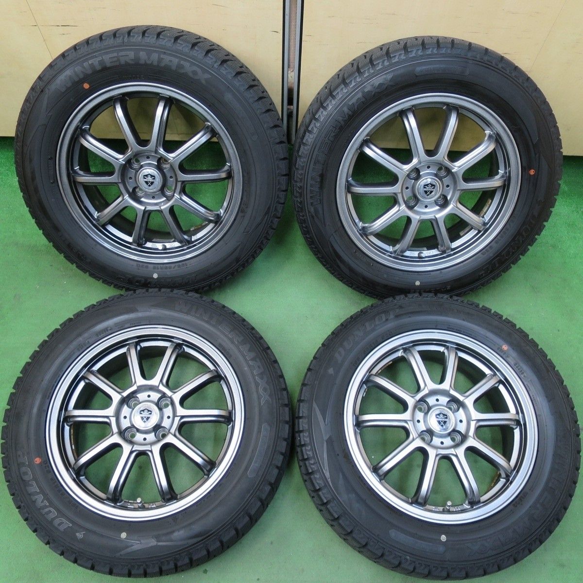 BROOKアルミホイール16インチ6.5J+53 PCD114.3-5穴タイヤ付 楽天