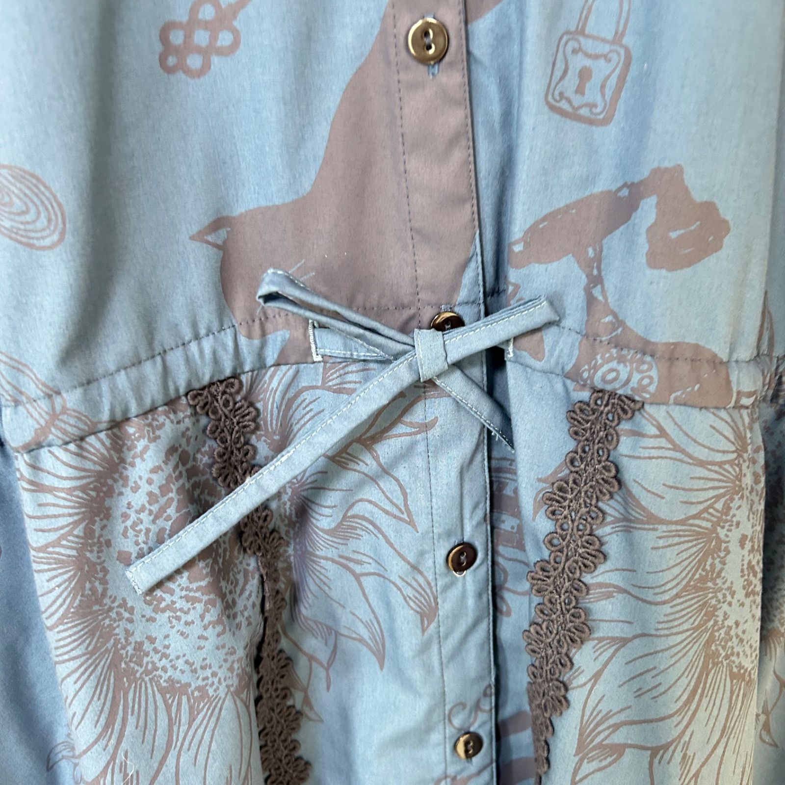 新品☆/ScoLar/スカラー/チュニック/前開き/羽織り/Mサイズ