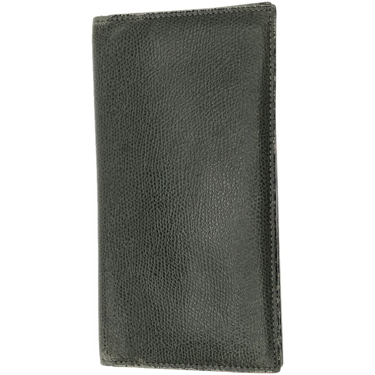 極美✨グッチ 二つ折り財布 マイクロシマ GG レザー ブラック 型押し