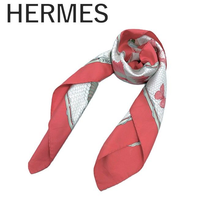 エルメス スカーフ カレ90 FARANDOLE プロヴァンス地方の踊り 蝶 花 HERMES エルメス スカーフ カレ90 『FARANDOLE(プロヴァンス地方