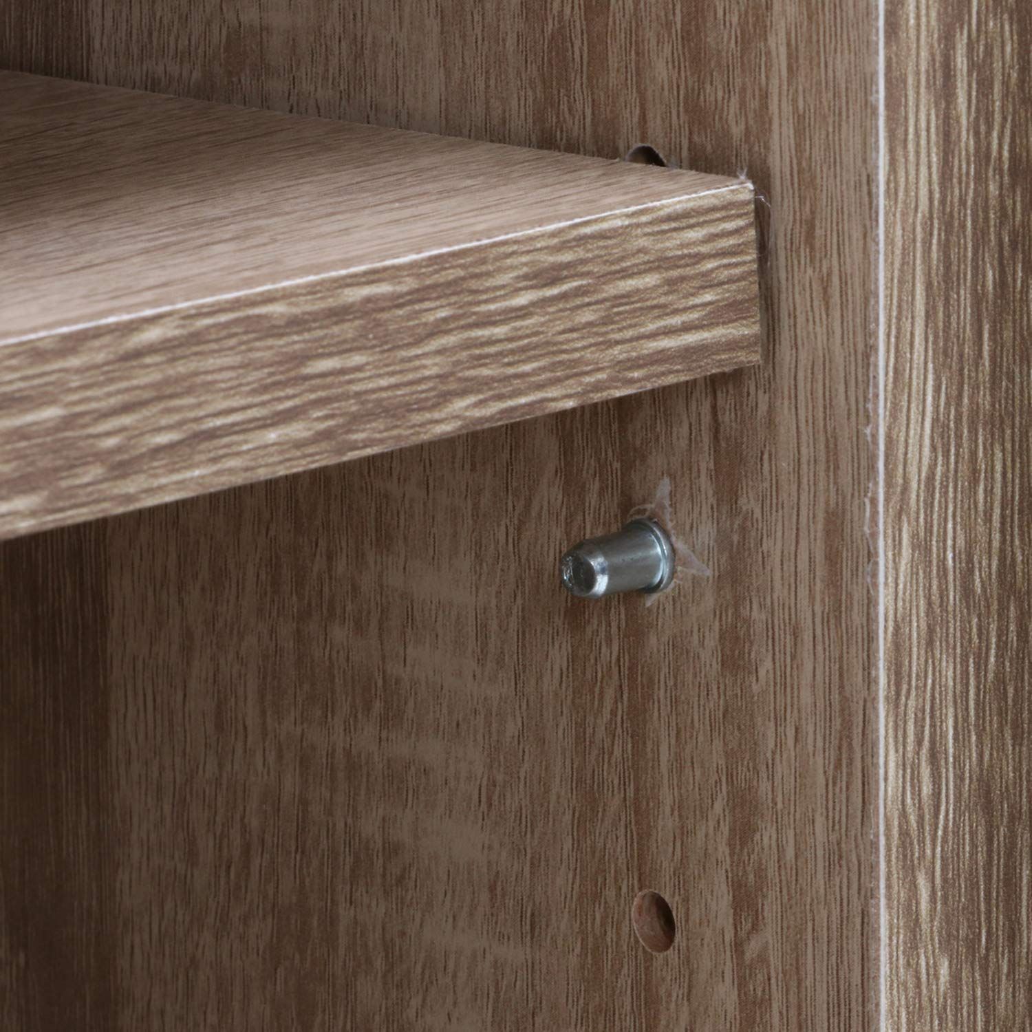 思わず買いたくなる！【特価商品】シューズラック 4段 下駄箱 幅60×奥行33.5×高さ90cm ホワイトオーク ルーバータイプ オープントップ 不二貿易 玄関収納 靴箱 98994 介護靴 バックル