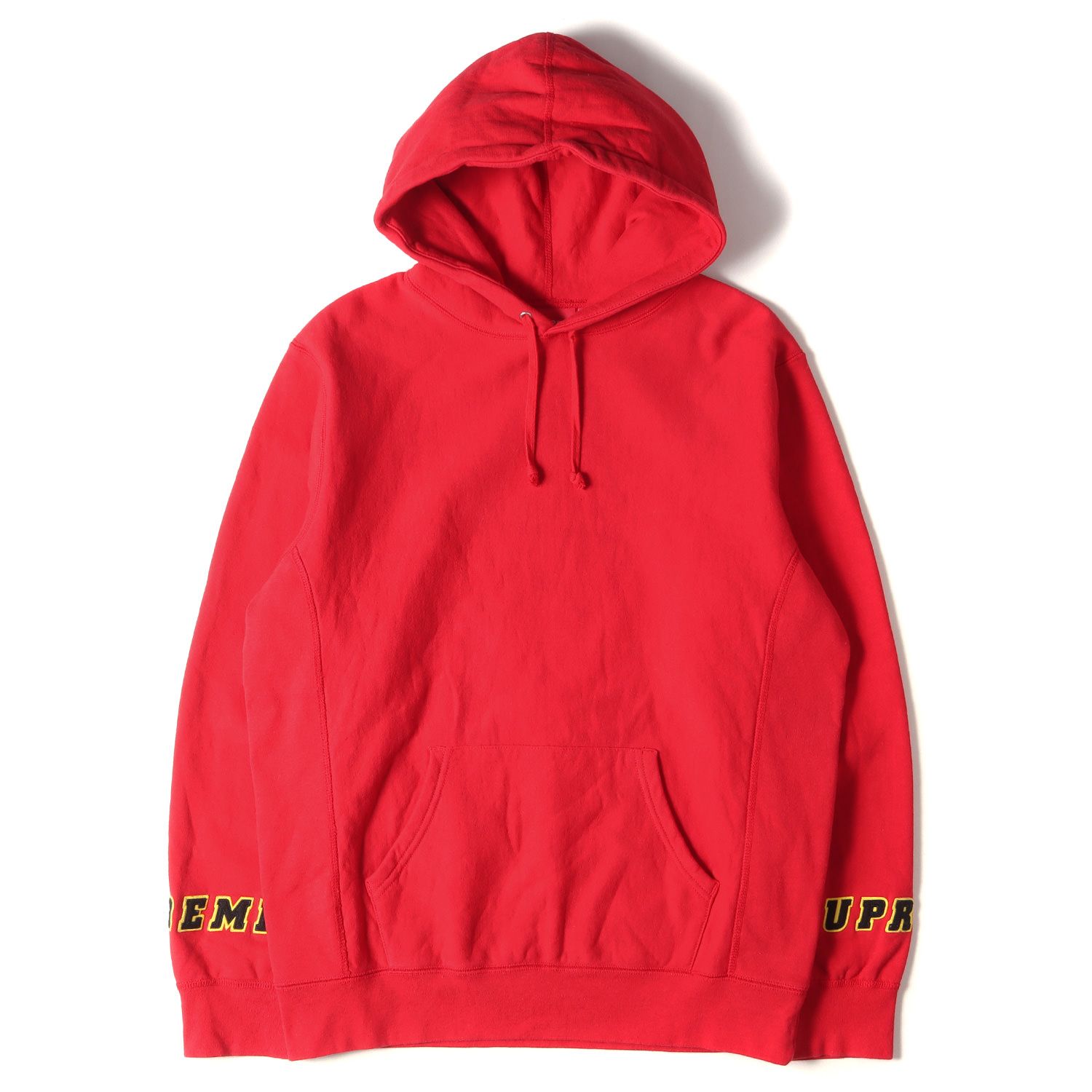 Supreme シュプリーム パーカー 袖アップリケ ロゴ スウェットパーカー