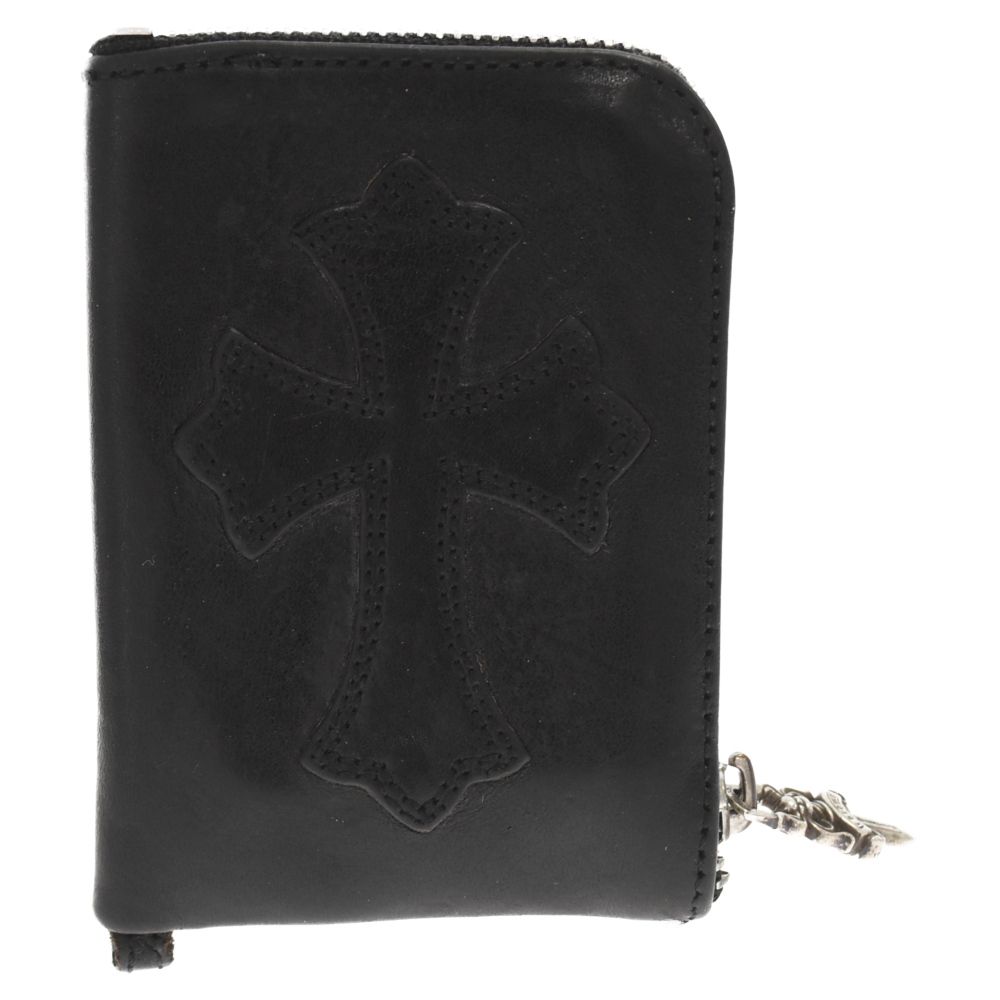 CHROME HEARTS (クロムハーツ) Tiny Zip Wallet Cemetery Cross