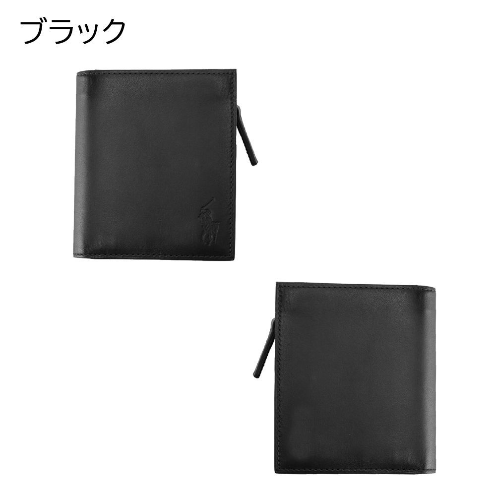 ラルフローレン 財布 POLO RALPH ポロ 折り ミニ財布 レザー