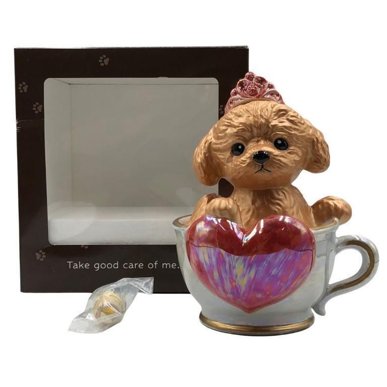 ティーカッププードル デキャンタ マロン 陶器 500ml 40%【K1】