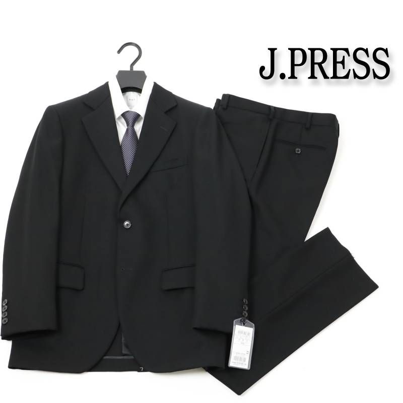 11万円 ジェイプレス Jプレス 無地 ブラックスーツ メンズ J.PRESS ビジネス ウールスーツ 略礼服 A6 -624