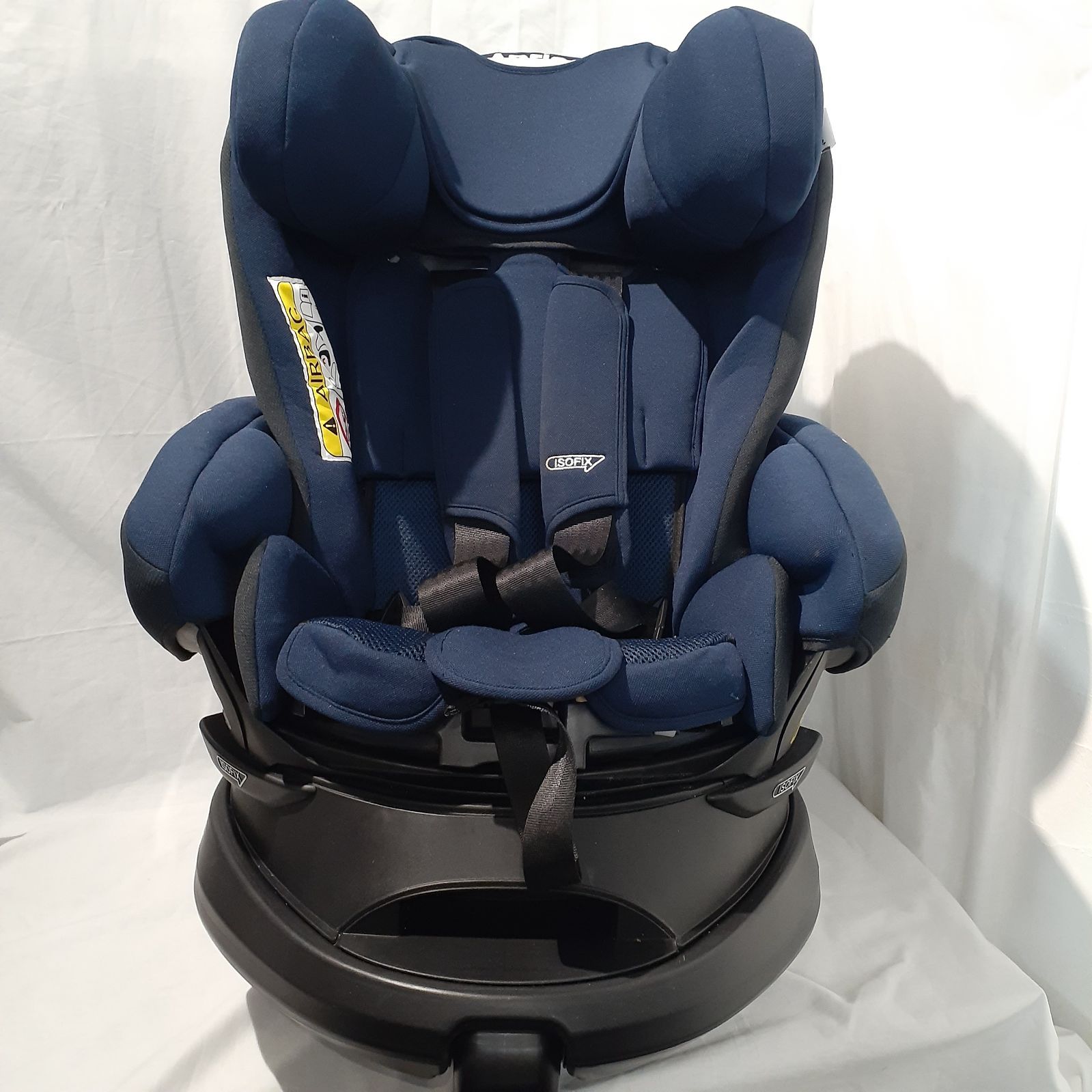 アップリカ ディアターンプラス ISOFIX AB チャイルドシート 未使用に近 アップリカ ディアターン プラス ISOFIX AB ネイビー（新生児
