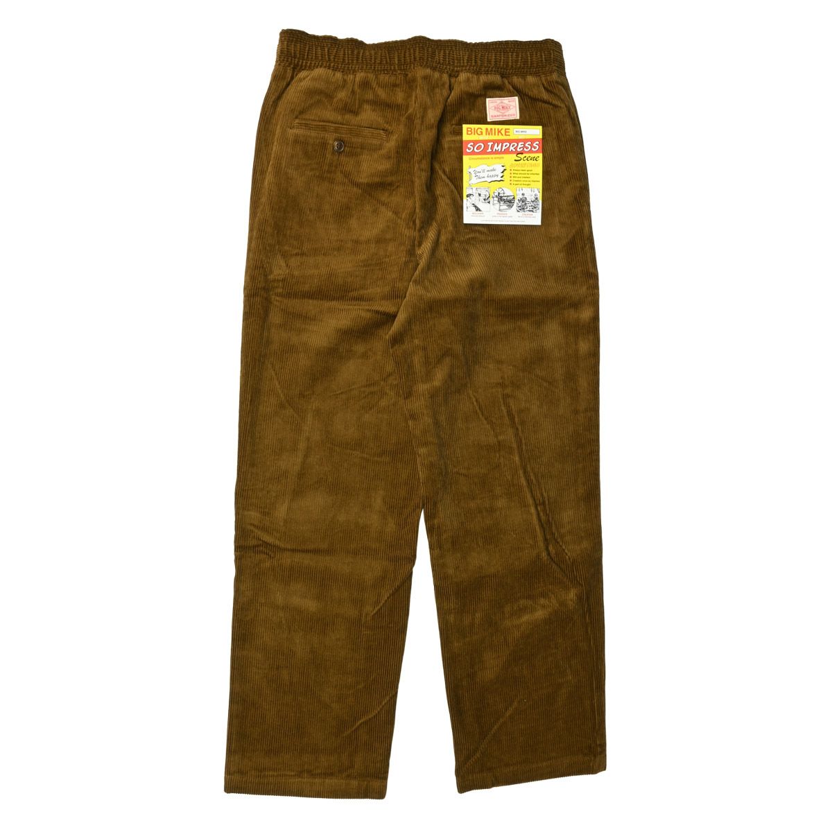 【新品】 BIG MIKE ビッグマイク Corduroy Easy Pants メンズ ブラウン/ブラック/ブルーグレー M-L BIG MIKE ビッグマイク&frasl; 25秋冬新作 セットアップ対応 クラシック