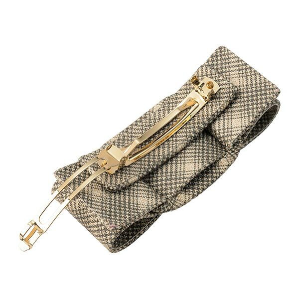 新品 フェラガモ FERRAGAMO ヘアアクセサリー バレッタ ベージュ  