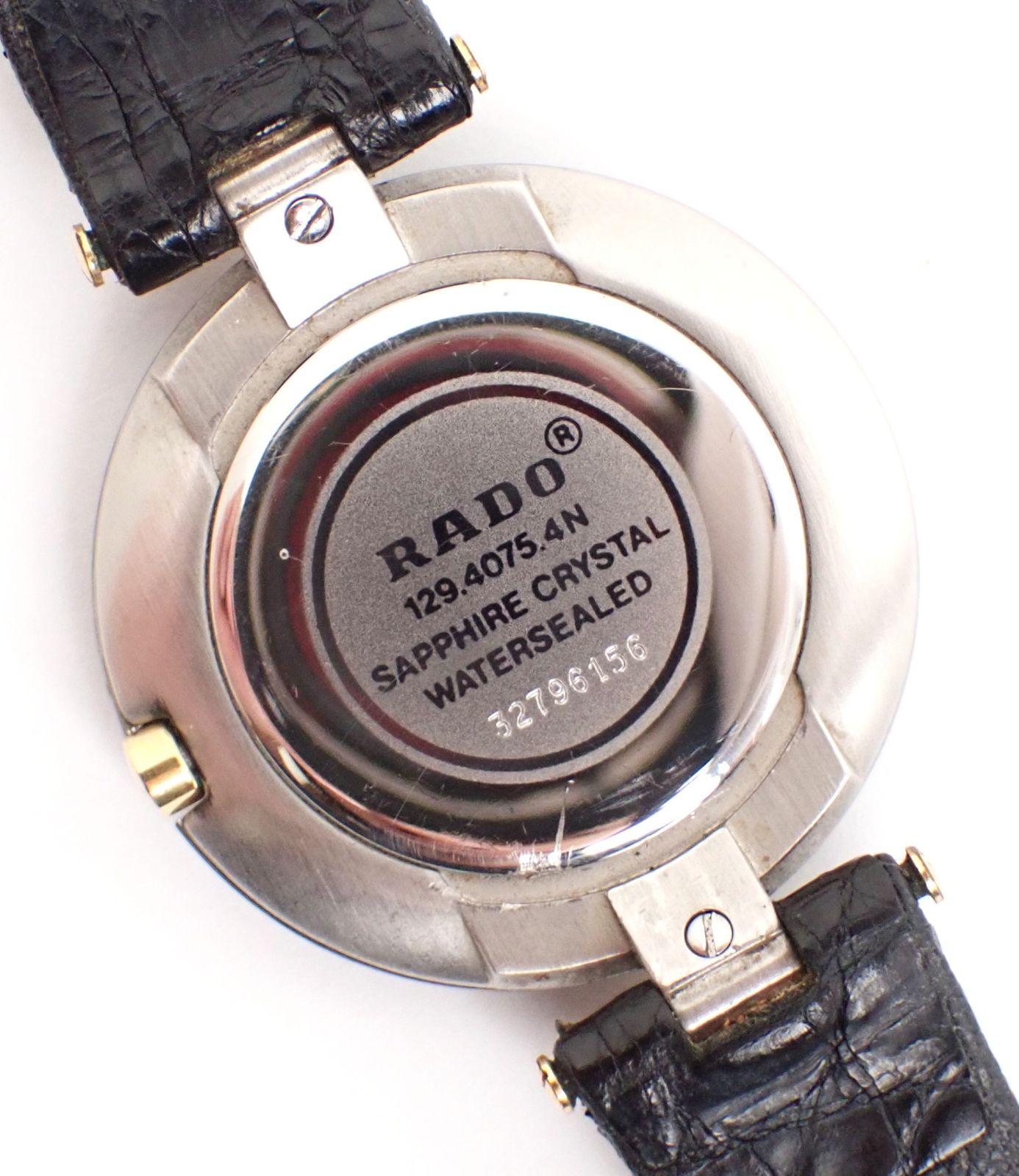 不動品 RADO(ラドー) クポール 129.4075.4N GP/革 ベルト非純正 尾錠非 