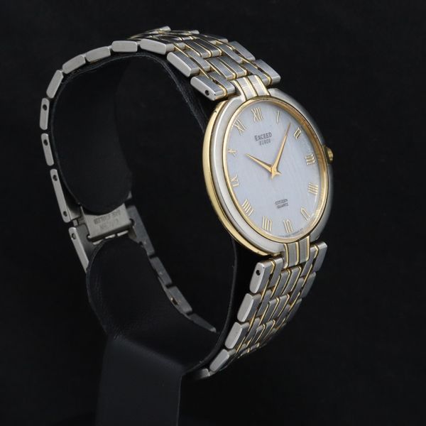 稼働 シチズン エクシード 5628-F60358 QZ グレー文字盤 メンズ