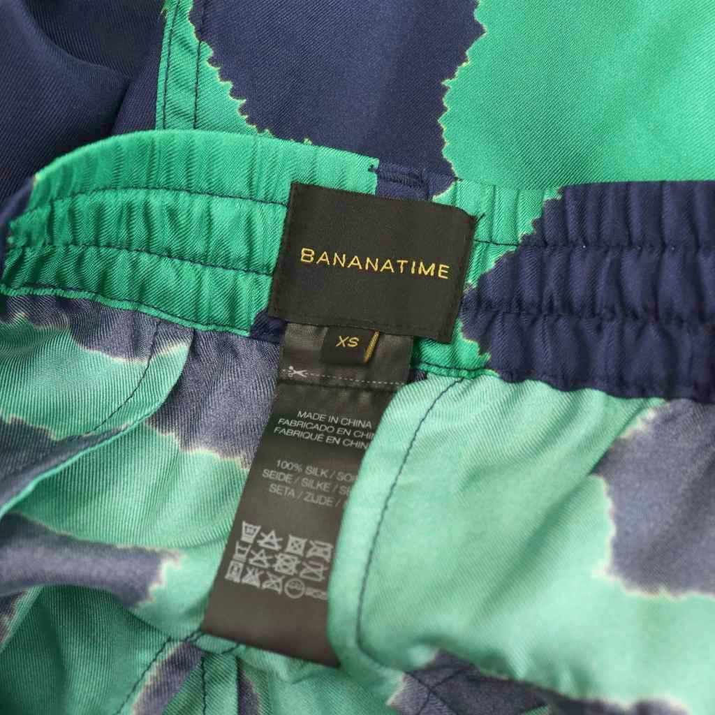 バナナタイム BANANATIME ハナガラTAPERED パンツ テーパード 総柄  