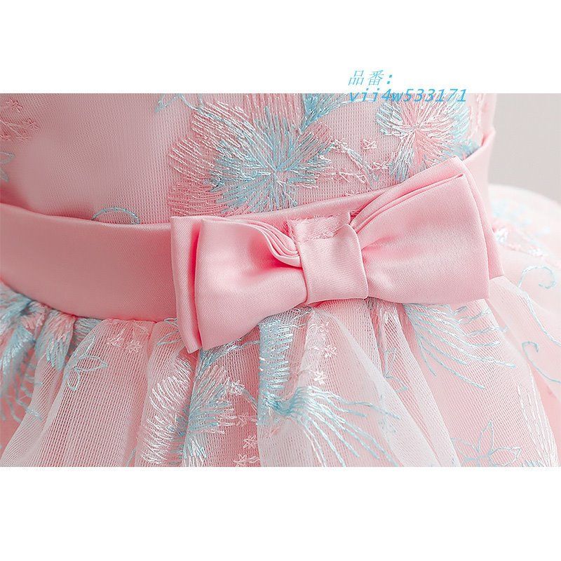 ノースリーブ 子供ドレス ロングドレス プリンセス風 ウェディング 女の子 ドレス ワンピース ロング 発表会 キッズ 夏 レース ジュニア 透かし ウェディングドレス