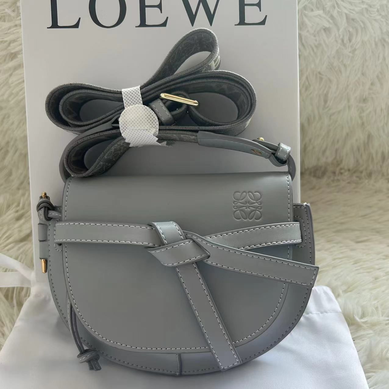 LOEWE　ロエベ　ゲートデュアルバッグ　ミニ　タン