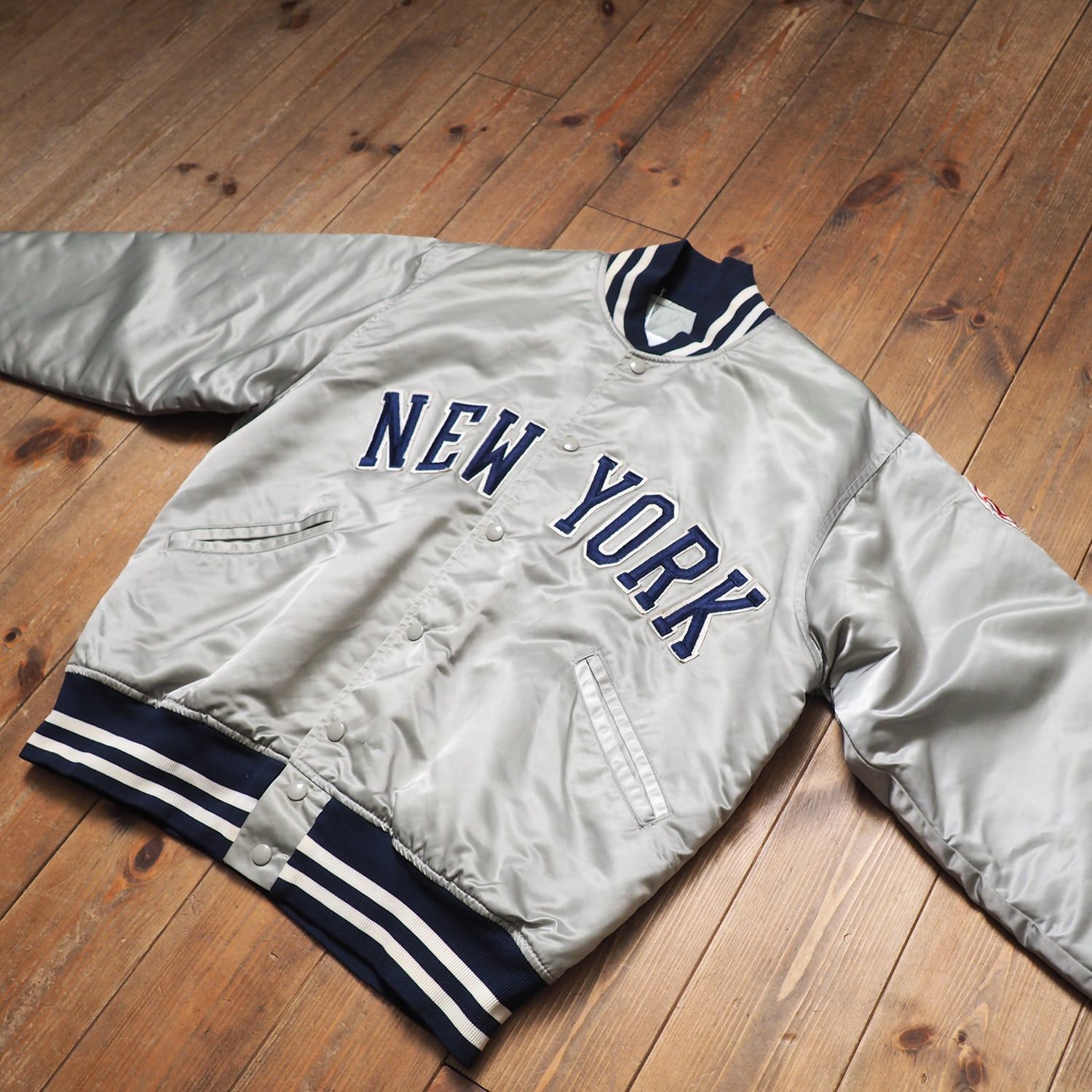 80s~90s USA製 FELCO ヤンキース スタジャン メンズ L 90s USA製 FELCO 70周年 スタジャン ニューヨークヤンキース NY L