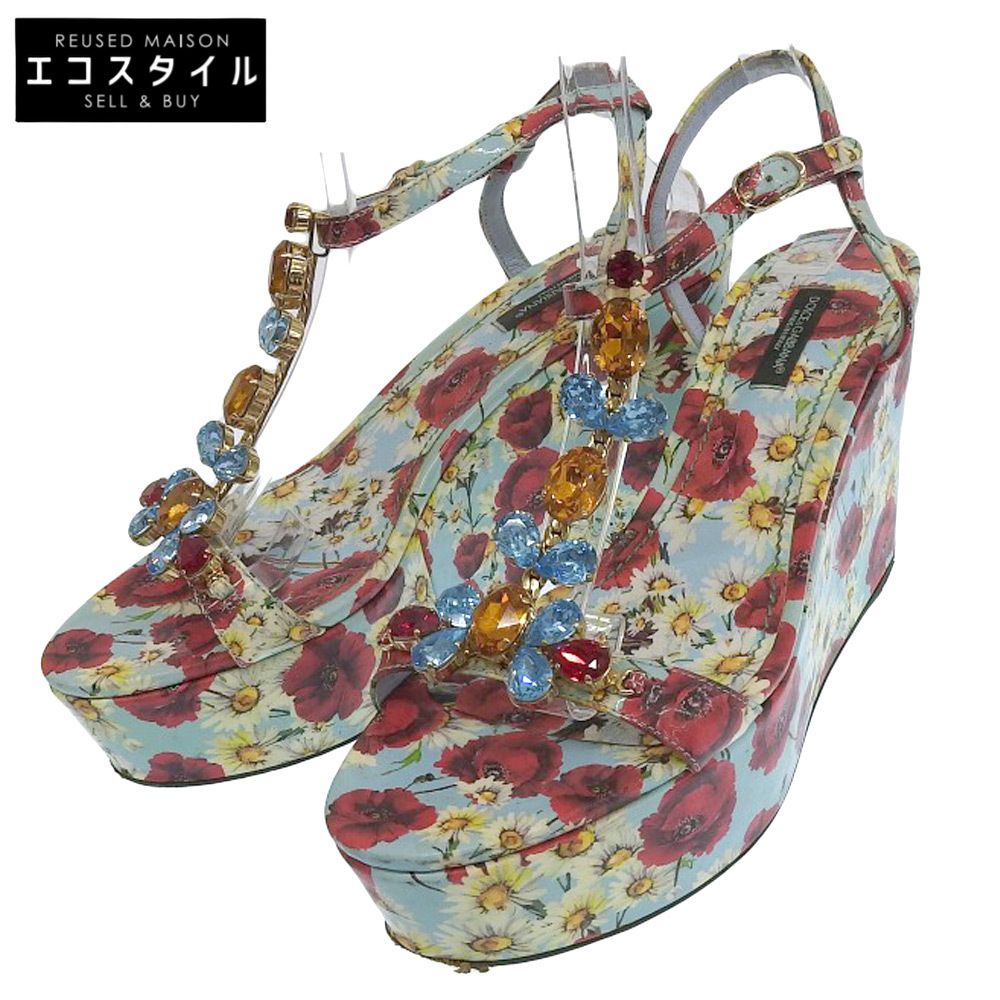 DOLCE&GABBANA フラワービジューサンダル ⭐︎新品未使用⭐︎