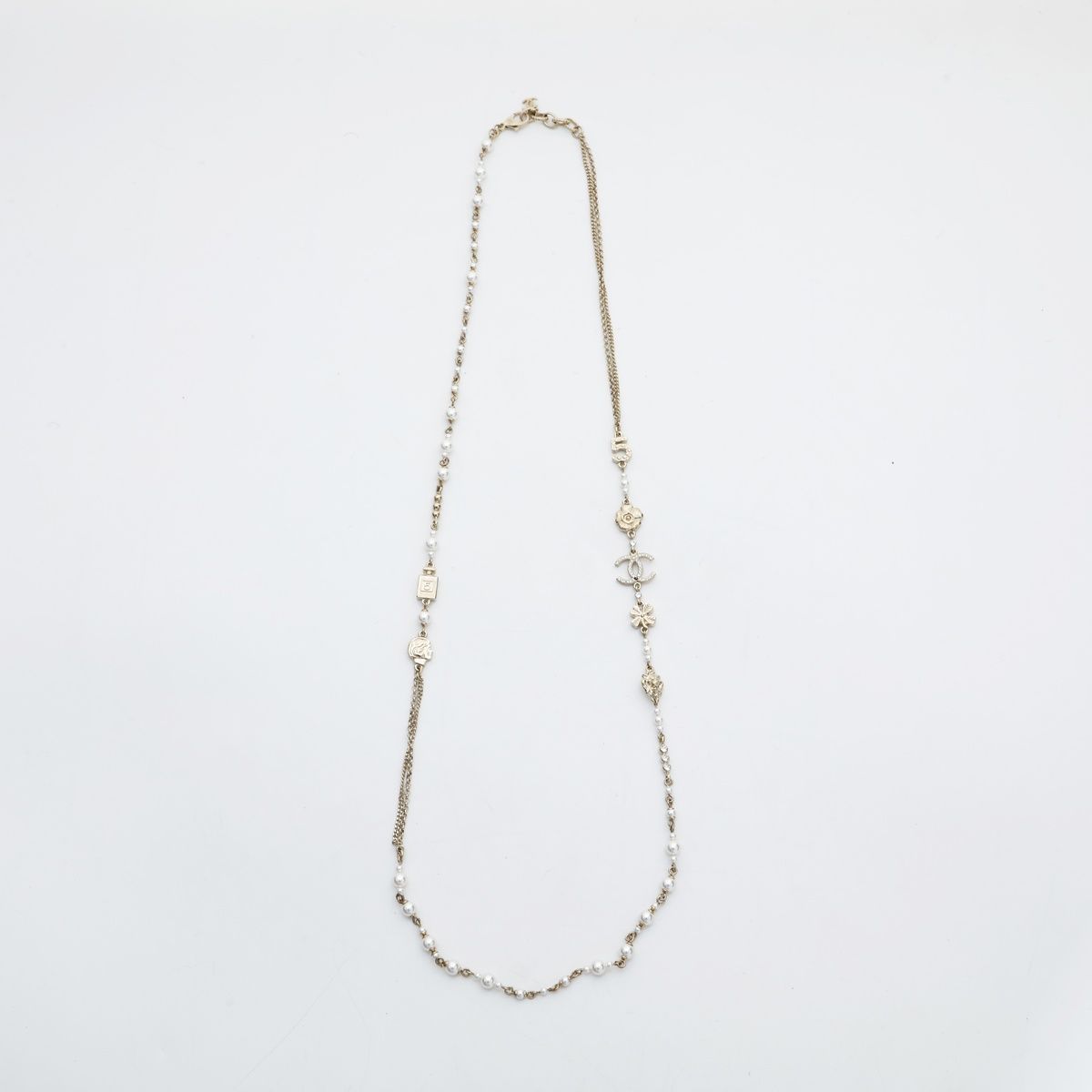 CHANEL シャネル ネックレス ココマーク パール ロング アイコン モチーフ A20C 2020年