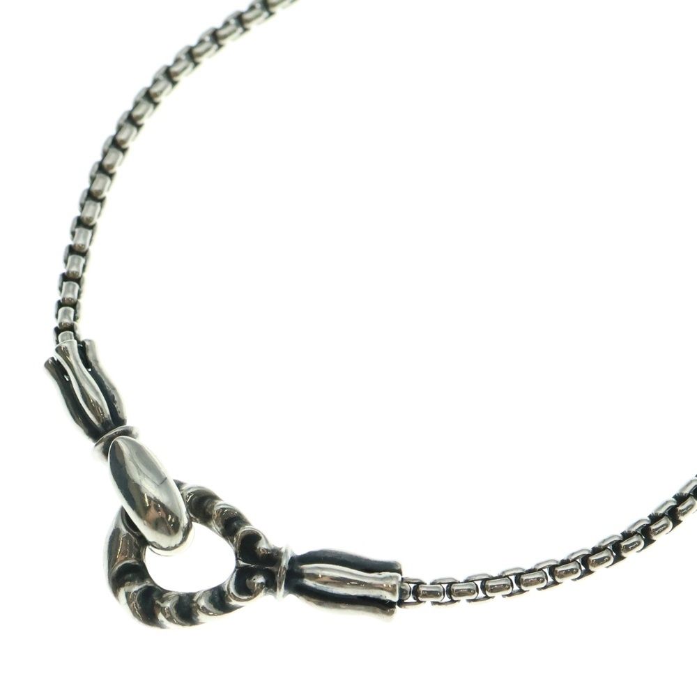 LONE ONES ロンワンズ MF Hook M 2.2mm BOX Chain メイティングフライト フックM 2.2mmボックスチェーンネックレス シルバー