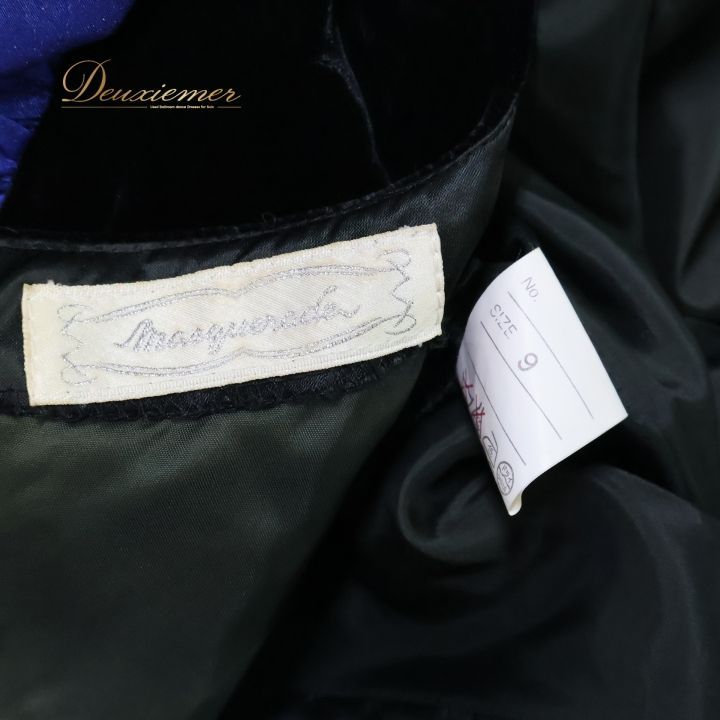 パーティドレス ワンピース ドレス マスカレード ブルー系 青 ブラック  