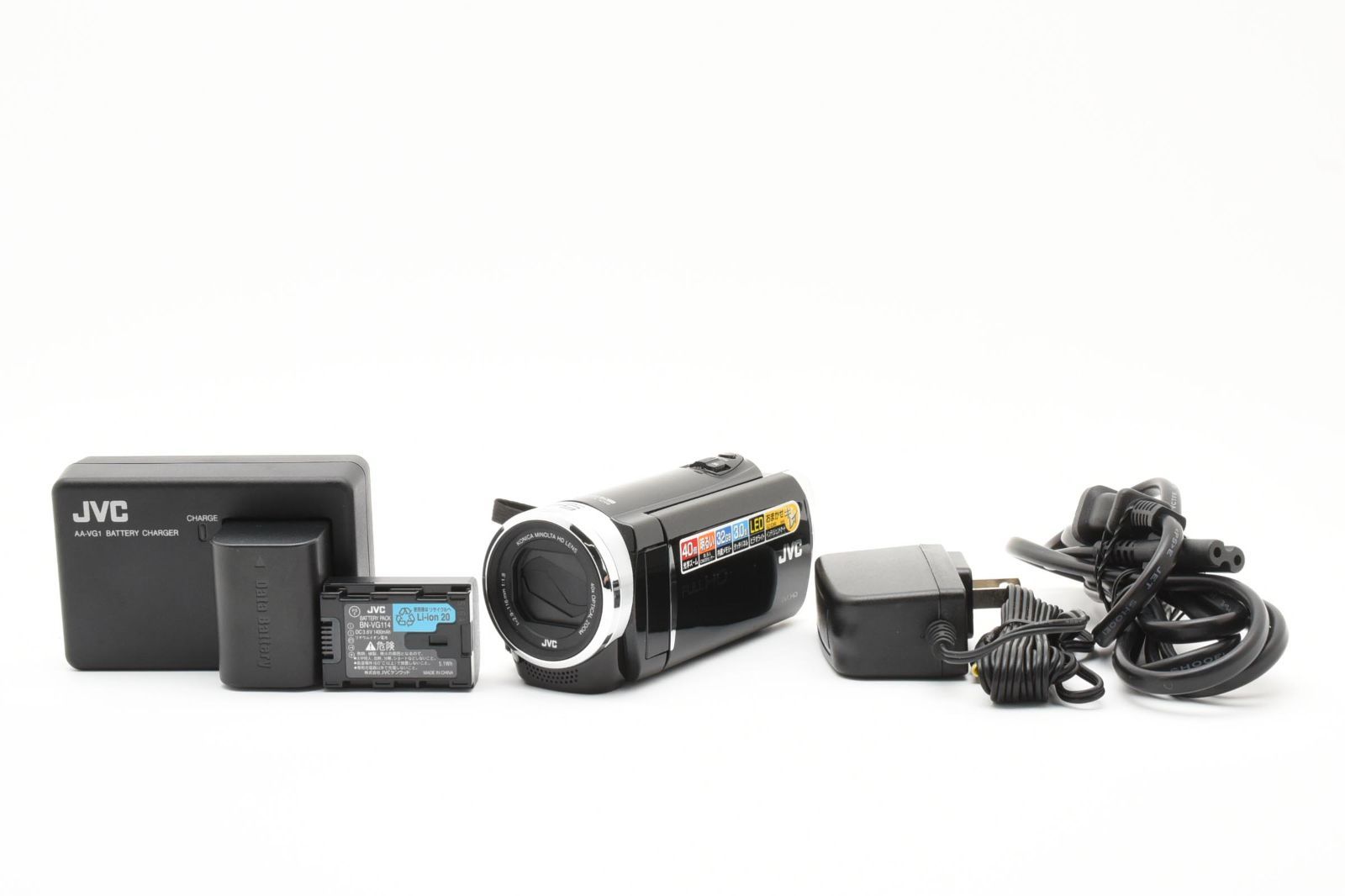 ☆極上美品☆JVC ケンウッド Everio GZ-E265 クリアブラック《完動品