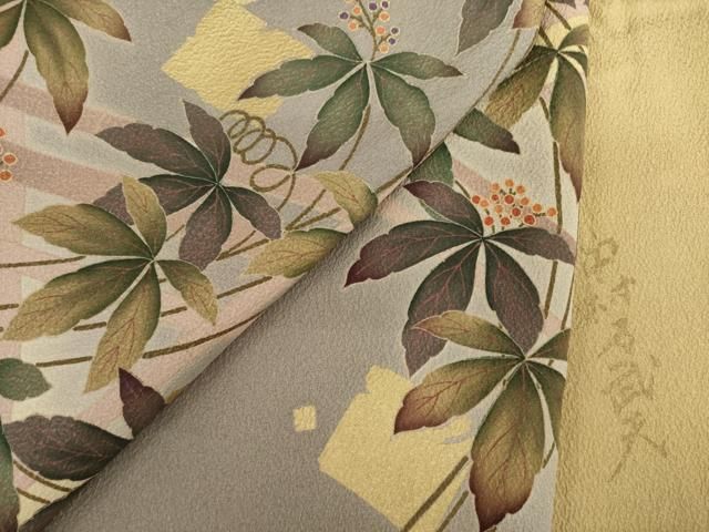 平和屋着物○皇室デザイナー 中村乃武夫 訪問着 カトレア 正絹 逸品