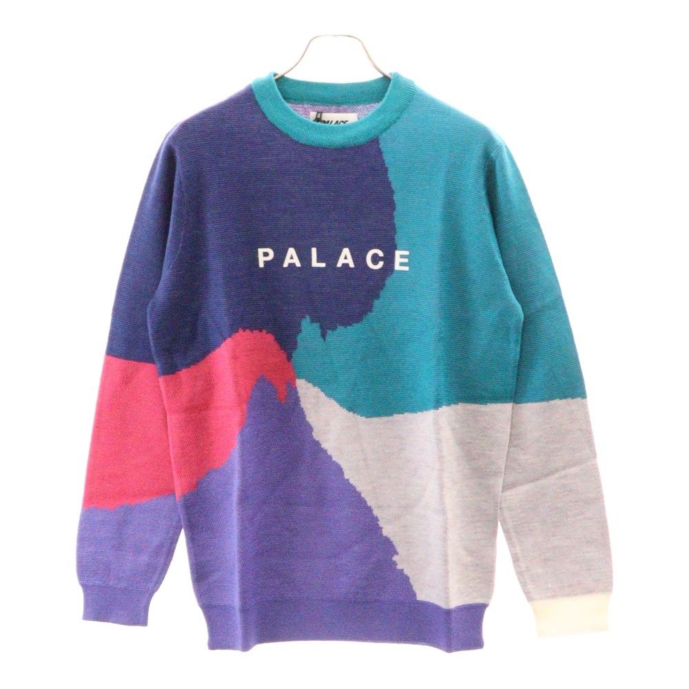 Palace Skateboards (パレススケートボーズ) 18AW WHIRL KNIT ロゴ刺繍  