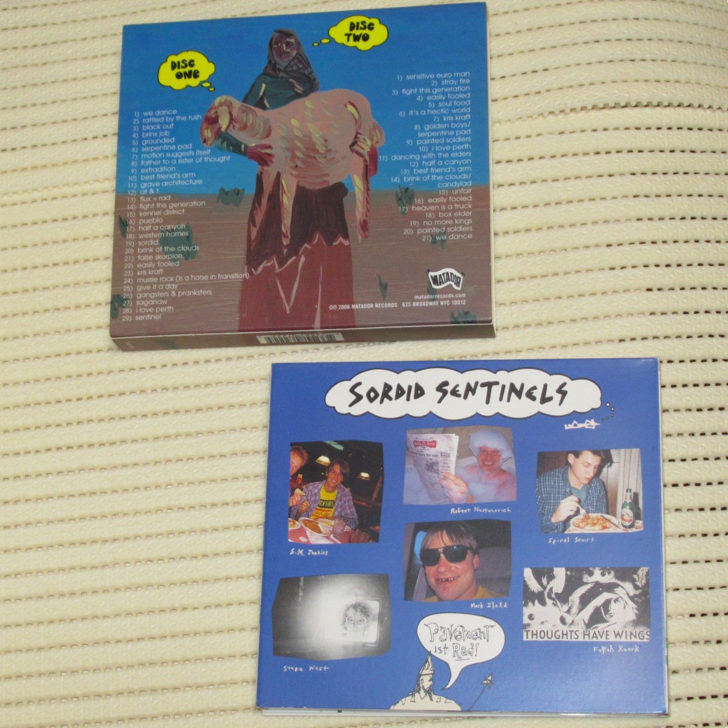CD 2CD PAVEMENT WOWEE ZOWEE SORDID SENTINELS EDITION MADE IN US 