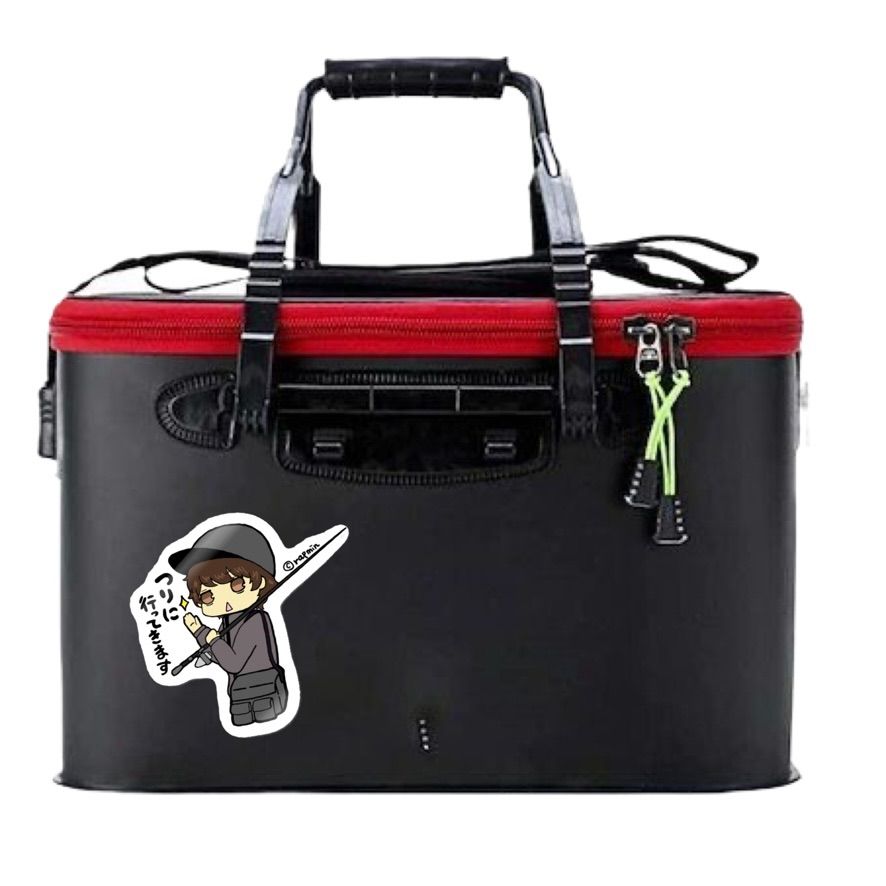 001 つりに行ってきます【防水&UVカット】釣り好きステッカー