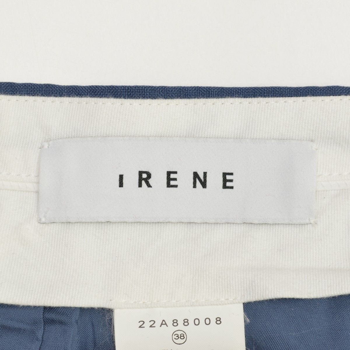 【IRENE】20AW 22A88008 Press Line Trousers タックワイドパンツ