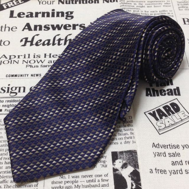 ダナ キャラン ダナキャランニューヨーク DKNY 微光沢 ネクタイ シルク パターン柄 ミックス H-006823 ゆうパケット