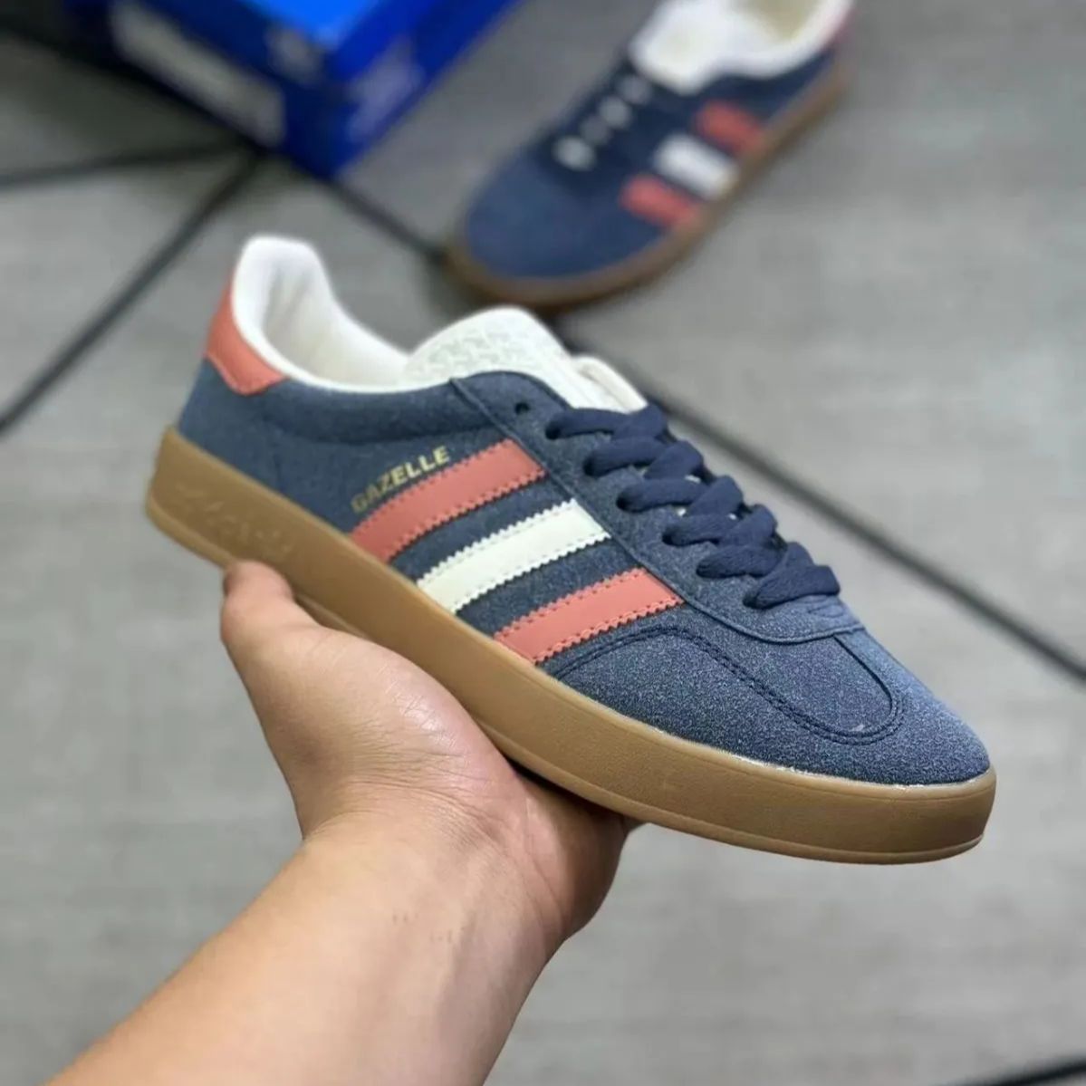 adidas originals Gazelle lndoor アディダス オリジナルス ガゼル インドア レザー スニーカー - ストリートスタイル・カジュアル・防滑耐久・ローカット・カップル向け