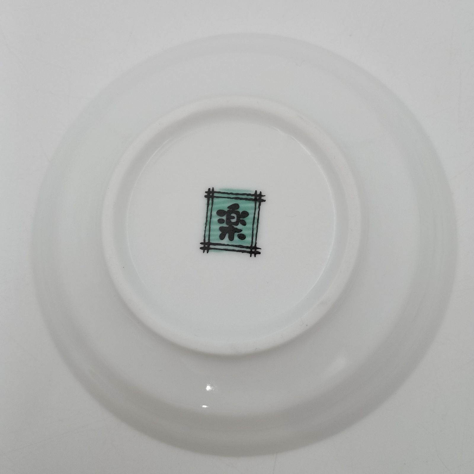 K-0588】九谷焼 陶寿窯 赤絵 花紋様 小皿 銘々皿 5枚セット
