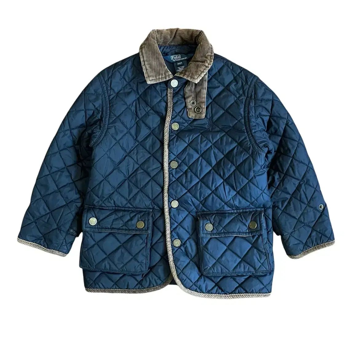 ポロ Ralph Lauren ラルフローレン ネイビー キルティング ハンティング ジャケット 2 2T