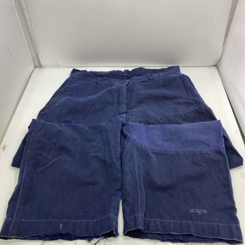 中古】40～50s フレンチワーク メティス インディゴリネン ワーク 