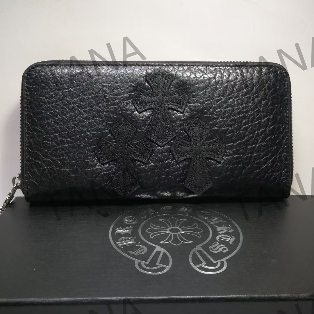 未使用Chrome Hearts クロムハーツ 長財布 ブラック