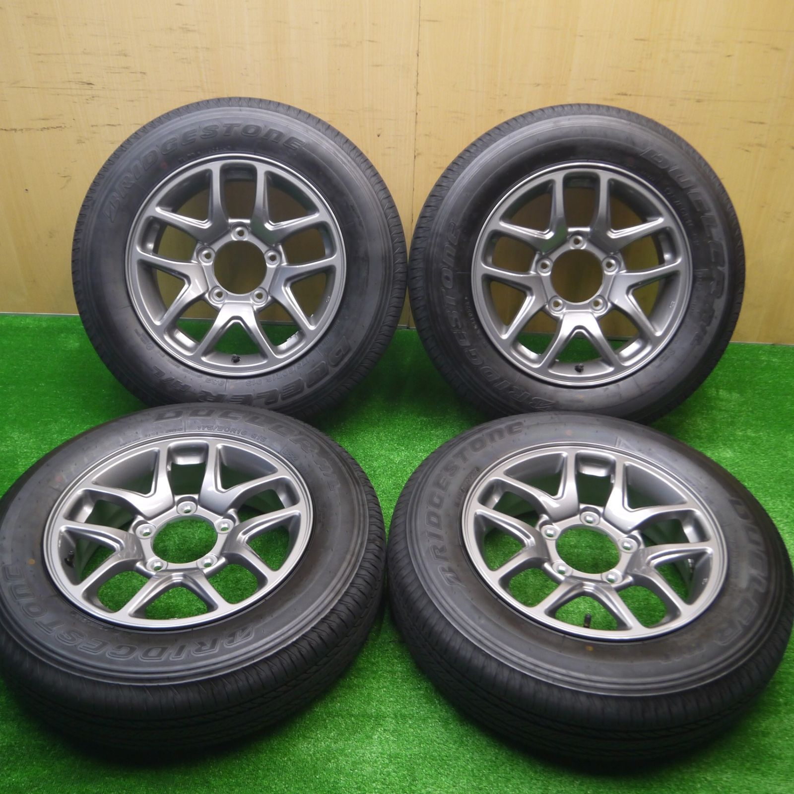 送料無料* 新車外し！24年☆スズキ ジムニー 純正 ENKEI 175/80R16 