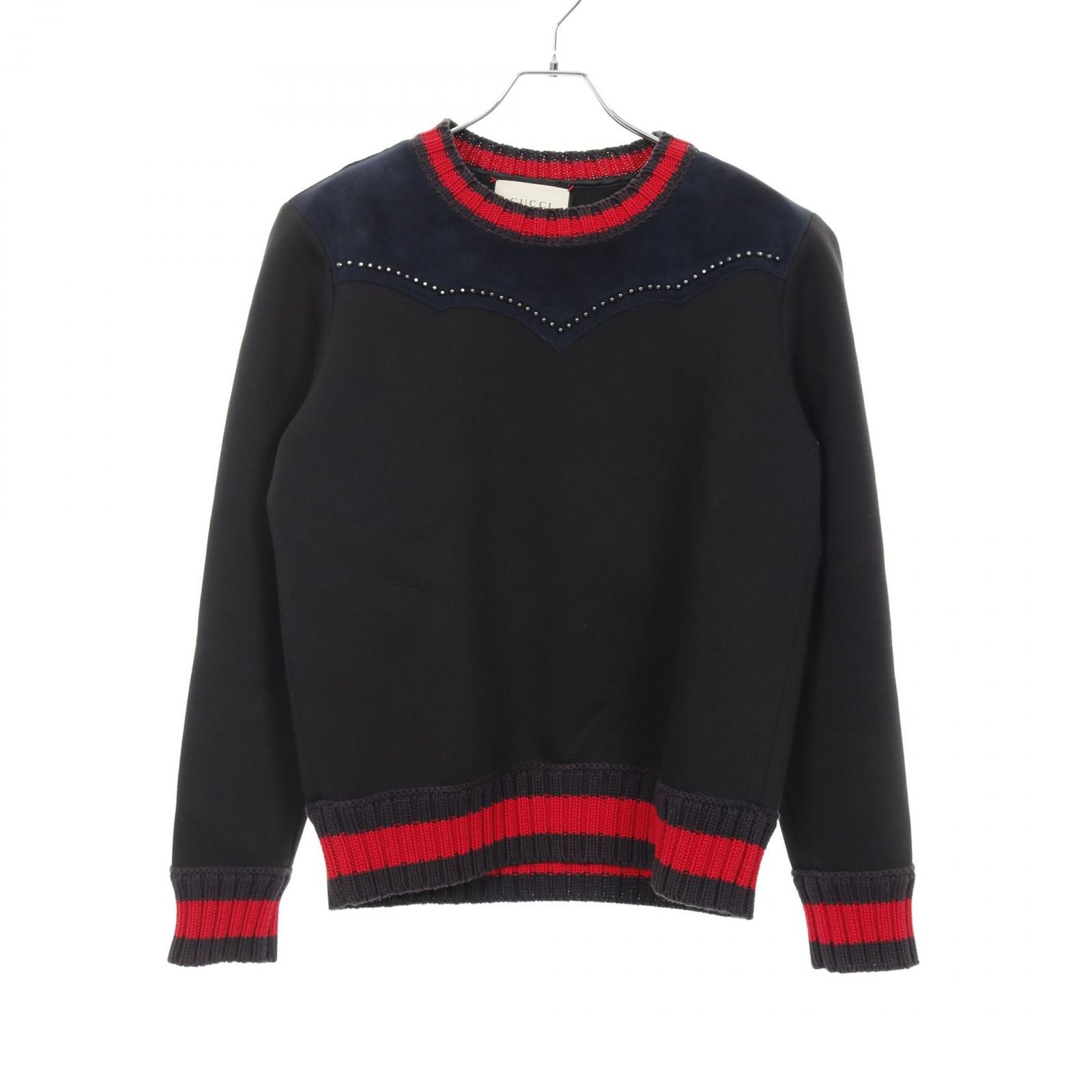 グッチ GUCCI スウェット ウェブストライプ 440151 ブラック コットン 