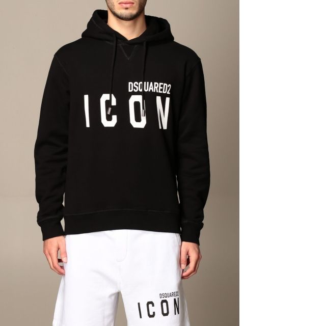 ○新品/正規品○ DSQUARED2 ICON HOODIE ロゴ スウェットシャツ