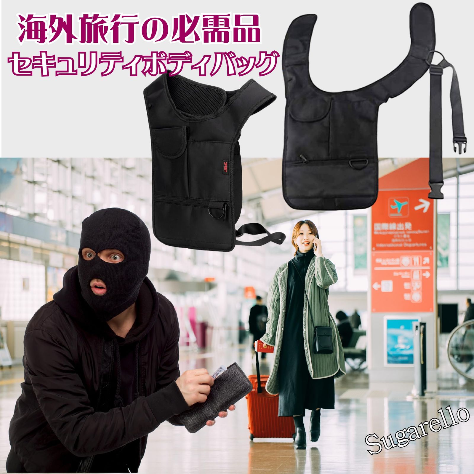 入手困難★ バック＋ポーチ付き FREAK'S STORE｜別注フラワーシュシュポーチ / カラビナ付き