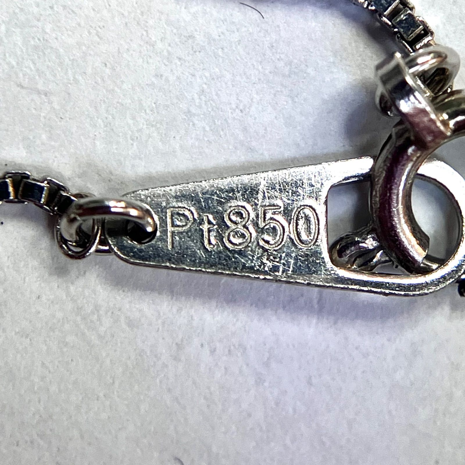 GSTV PT900/PT850アメシスト チャーム 上美品⭐️ダイヤモンドネックレス】 Pt850チェーン Pt900の