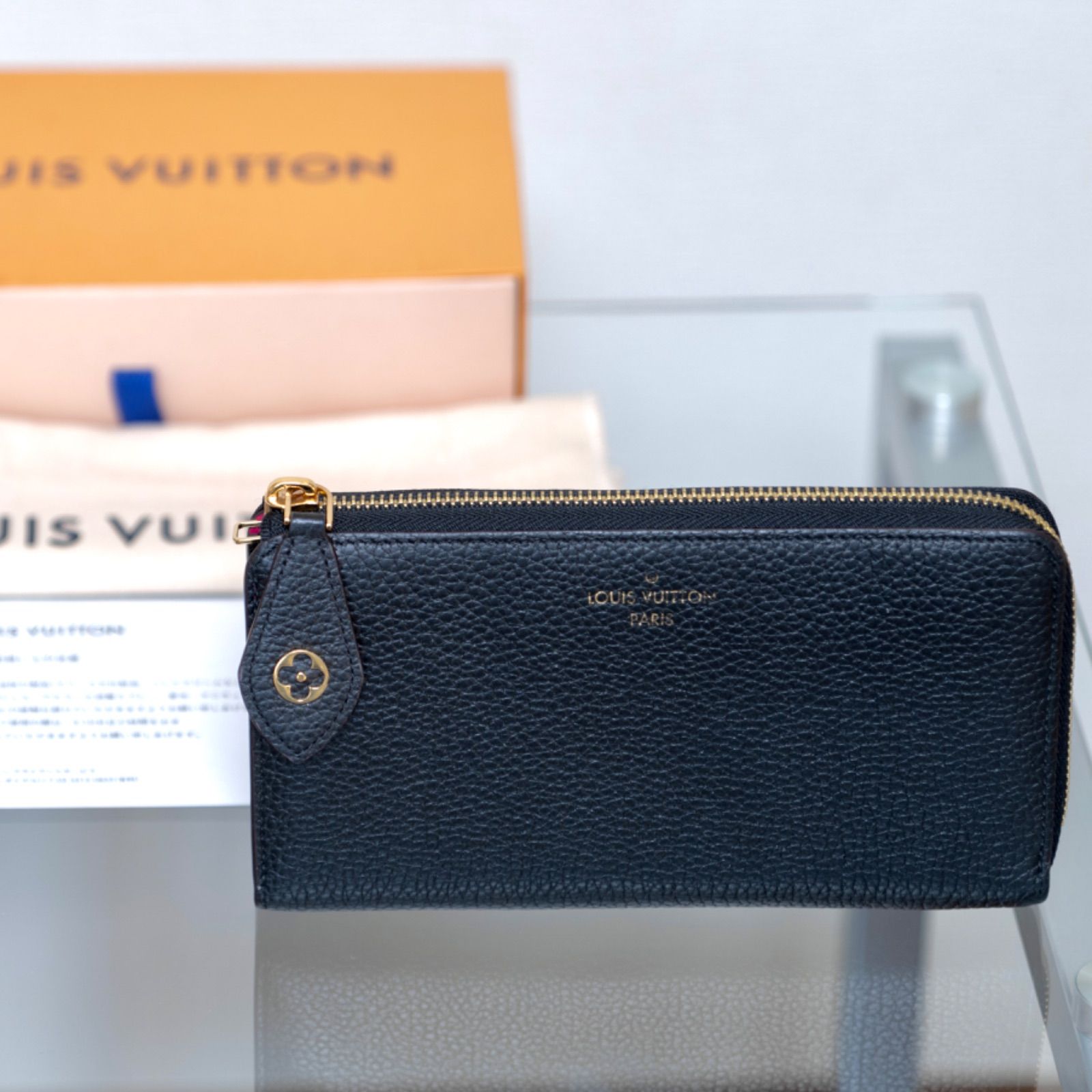 Louis vuitton】ポルトフォイユ・コメット 長財布 ノワール 黒系