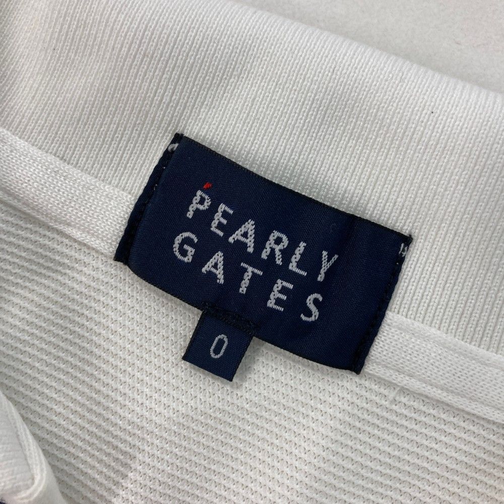 サイズ：0 PEARLY GATES パーリーゲイツ  ノースリーブポロシャツ  ホワイト系 [240101454118] ゴルフウェア レディース ストスト サイズ：0 PEARLY GATES パーリーゲイツ ノースリーブポロシャツ