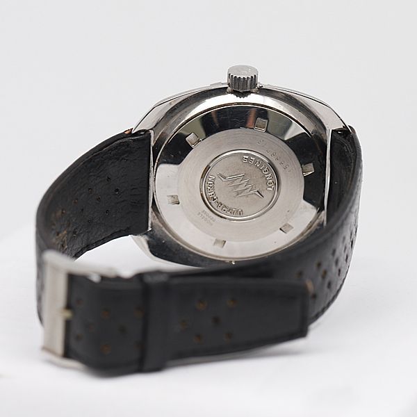 デッドストック級 ロンジン ウルトラクロン ダイバー 黒文字盤 AT/自動  