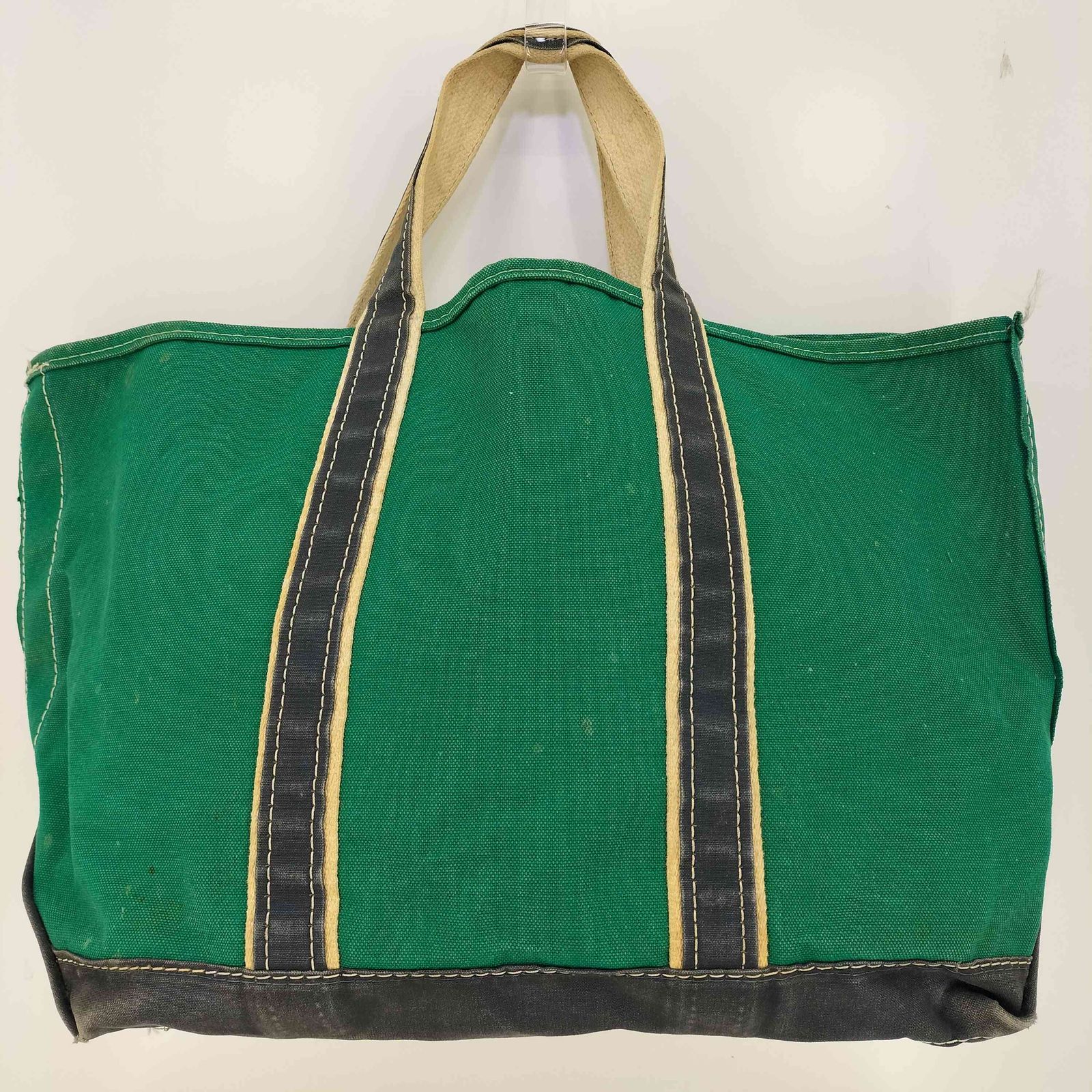 80's L.L. Bean DELUXE BOAT AND TOTE グリーンxネイビー