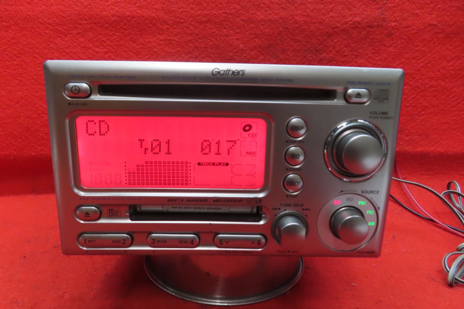 ＊CS1190＊動作保証付/ KENWOOD ケンウッド WX-474M CD MD プレイヤー オーディオ デッキ 2DIN 本体のみ